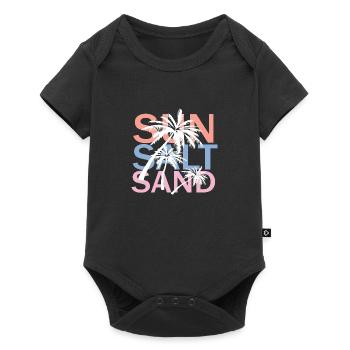 Sel de soleil Sable - Body à manches courtes Premium Bébé - noir - Devant