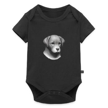 Chiot Golden Retriever Chien Propriétaire Chiens - Body à manches courtes Premium Bébé - noir - Devant