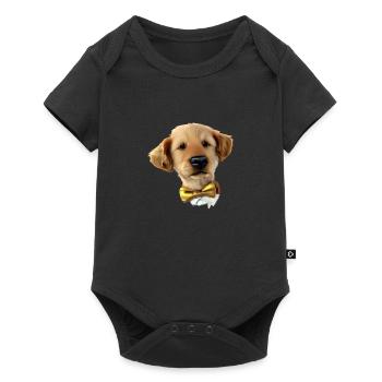 Propriétaires de chiens Golden Retriever chiots chiens - Body à manches courtes Premium Bébé - noir - Devant