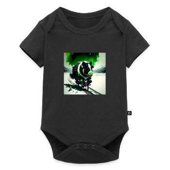 The Green Pig - Baby Premium short-sleeve bodysuit - black - Front