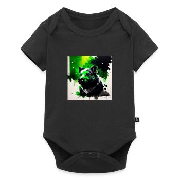 The Green Pig - Baby Premium short-sleeve bodysuit - black - Front