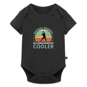Baseball Grandpa Like A Regular Grandpa But Cooler - Baby Premium short-sleeve bodysuit - black - Front