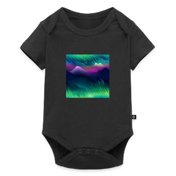 Northern Lights Glow: Northern Lights Collection - Baby Premium short-sleeve bodysuit - black - Front