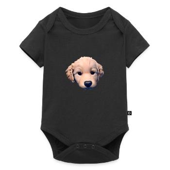 Labrador Retriever chiot Labrador propriétaire - Body à manches courtes Premium Bébé - noir - Devant