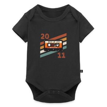 2011 retro vintage anniversary - Baby Premium short-sleeve bodysuit - black - Front