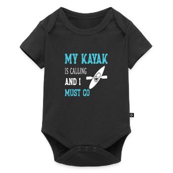 My Kayak is calling and i must Go - Baby Premium short-sleeve bodysuit - black - Front