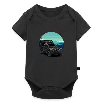 Pickup // Cabin // Outdoor - Baby Premium short-sleeve bodysuit - black - Front
