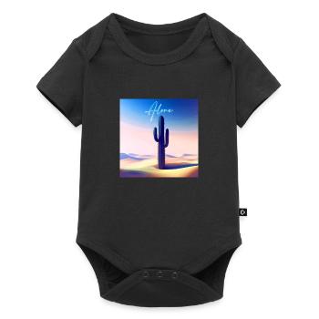 Alone cactus - Body à manches courtes Premium Bébé - noir - Devant