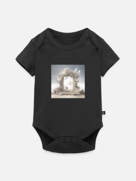 Wüstendurchbruch - Baby Premium Kurzarmbody - Schwarz