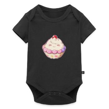 Pastel Cupcake - Baby Premium short-sleeve bodysuit - black - Front