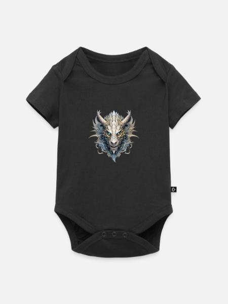 Goth Dragon - Baby Premium Kurzarmbody - Schwarz