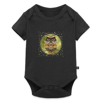 Owl bird - Baby Premium short-sleeve bodysuit - black - Front