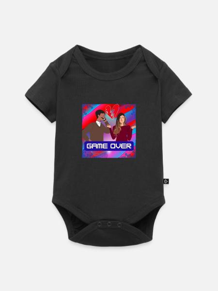 Game over - Baby Premium Kurzarmbody - Schwarz