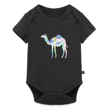Camel - Baby Premium short-sleeve bodysuit - black - Front