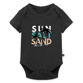 Summer, Salt & Sand - That's all I need - Baby Premium short-sleeve bodysuit - black - Front