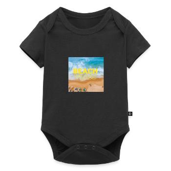 Beach - Baby Premium Kurzarmbody - Schwarz - Vorne