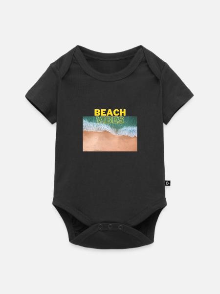 Beach 17 - Baby Premium Kurzarmbody - Schwarz