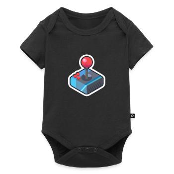 Retro Video Game Controller - Baby Premium short-sleeve bodysuit - black - Front
