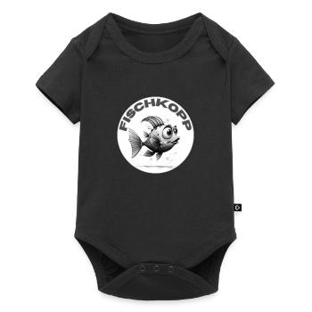 Fischkopp Norddeutschland - Baby Premium Kurzarmbody - Schwarz - Vorne