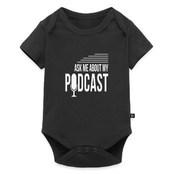 Posez-moi des questions sur mon podcast - Body à manches courtes Premium Bébé - noir - Devant