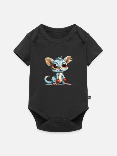 Draki der Streuer - Baby Premium Kurzarmbody - Schwarz