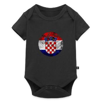 Croatie hrvatska croatie hrv voyage europe zagreb - Body à manches courtes Premium Bébé - noir - Devant