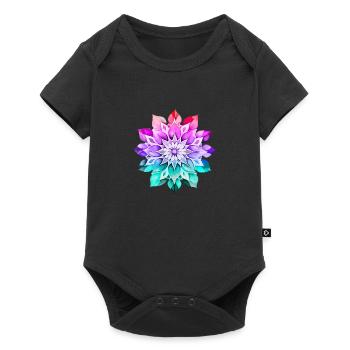 Hippie soul groovy Summer time Good vibes 70s 80s - Baby Premium short-sleeve bodysuit - black - Front