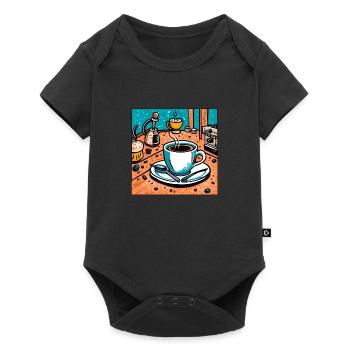 Coffee lover - Baby Premium short-sleeve bodysuit - black - Front
