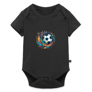Soccer design for soccer players and soccer fans - Baby Premium short-sleeve bodysuit - black - Front