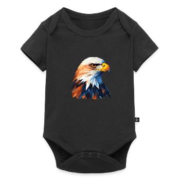 Bald eagle portrait for eagle fans - Baby Premium short-sleeve bodysuit - black - Front