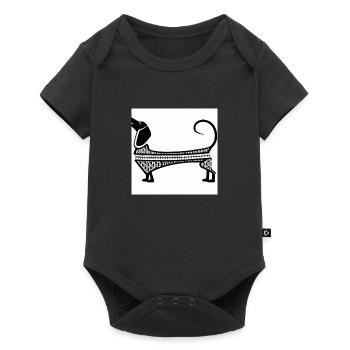 Dackel 1920 - Baby Premium Kurzarmbody - Schwarz - Vorne