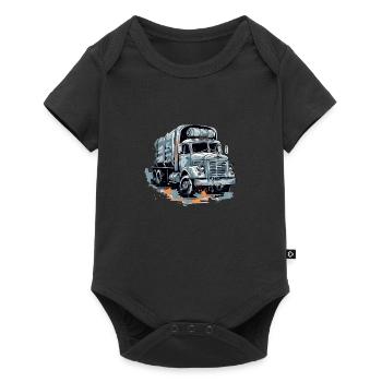 Camion Bigtruck - Baby Premium Kurzarmbody - Schwarz - Vorne