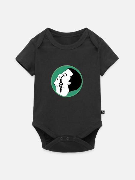 Träne der Zeit - Baby Premium Kurzarmbody - Schwarz