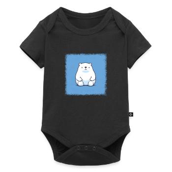 coffee cup birthday gift north pole present - Baby Premium Kurzarmbody - Schwarz - Vorne