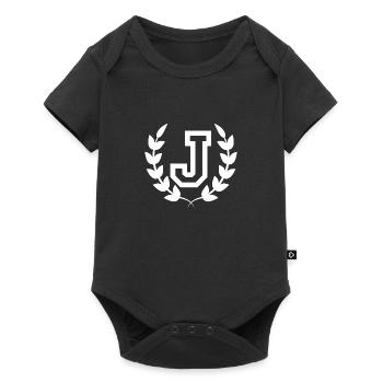 Letter j sport - Baby Premium short-sleeve bodysuit - black - Front