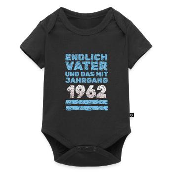 Vater 1962 - Baby Premium Kurzarmbody - Schwarz - Vorne