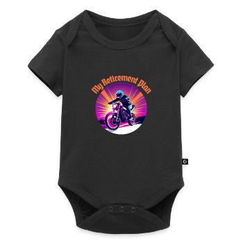 Retirement Plan Riding My Motorcycle - Baby Premium short-sleeve bodysuit - black - Front