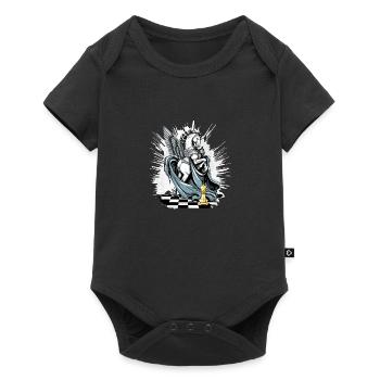 Le cavalier ailé n°2 - Body à manches courtes Premium Bébé - noir - Devant