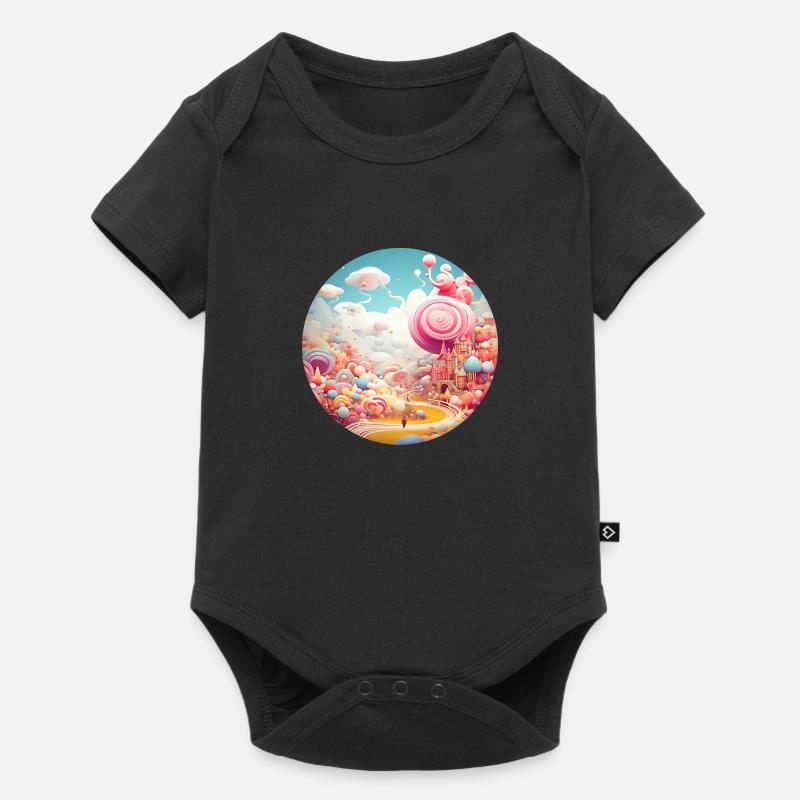 Découvertes oniriques : aventures créatives - Body à manches courtes Premium Bébé - noir