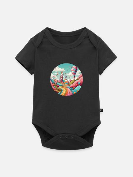 Fantasy Reisen: Einzigartiger Stil - Baby Premium Kurzarmbody - Schwarz