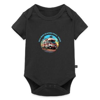 Ich bin dann mal weg - Baby Premium Kurzarmbody - Schwarz - Vorne
