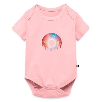 Nature Disque Vinyle - Body à manches courtes Premium Bébé - rose - Devant