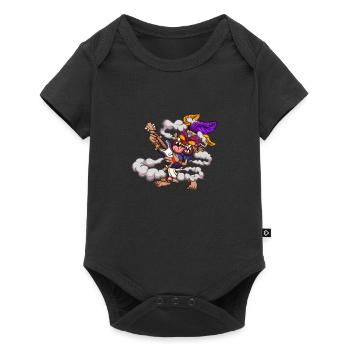 Tiki Mask Jouer de la guitare - Body à manches courtes Premium Bébé - noir - Devant