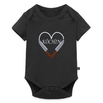 Köchin - Baby Premium Kurzarmbody - Schwarz - Vorne