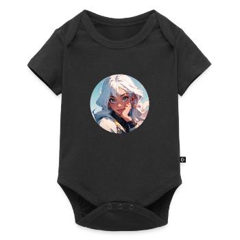 Princess 5 - Baby Premium Kurzarmbody - Schwarz - Vorne