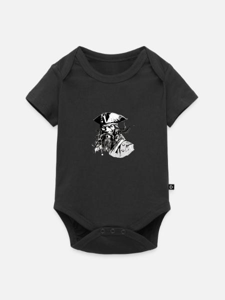 Jack der Pirat - Baby Premium Kurzarmbody - Schwarz