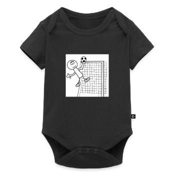 Football comic - Baby Premium short-sleeve bodysuit - black - Front