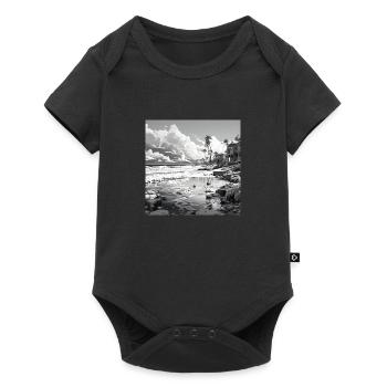 hongcity cayman islands black white beach - Baby Premium Kurzarmbody - Schwarz - Vorne