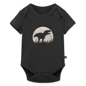 Dinosaure Sunset Vintage Rex - Body à manches courtes Premium Bébé - noir - Devant