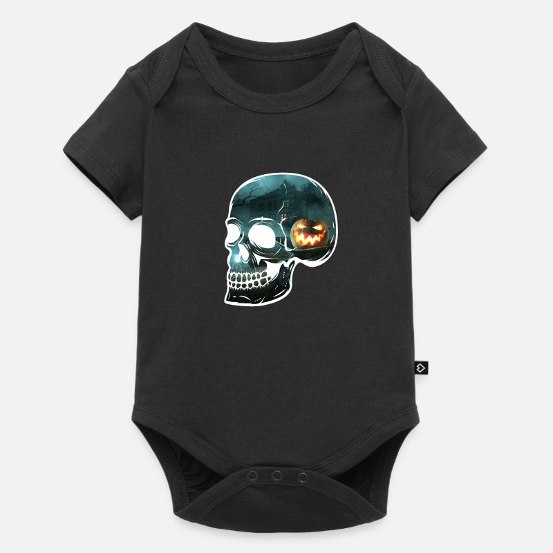 Skull terrifying vision - Baby Premium short-sleeve bodysuit - black